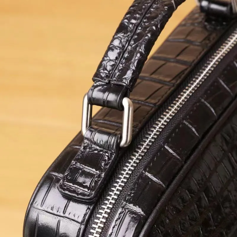 Dakar Crocodile Embossed Men's Satchel