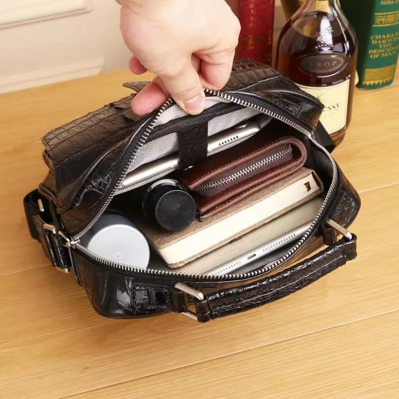 Dakar Crocodile Embossed Men's Satchel
