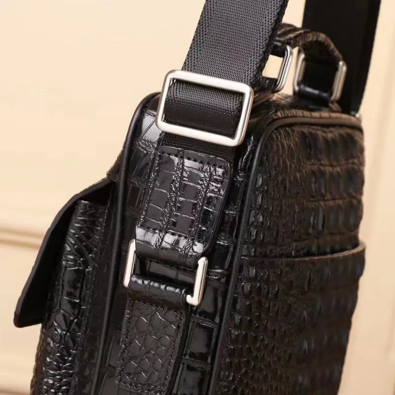 Dakar Crocodile Embossed Men's Satchel