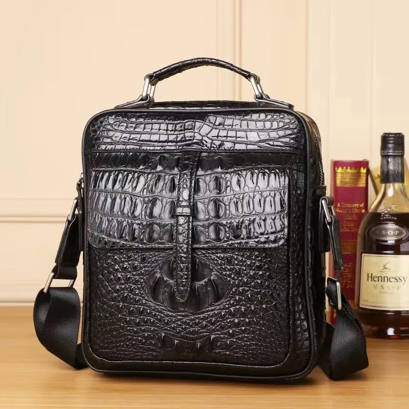 Dakar Crocodile Embossed Men's Satchel