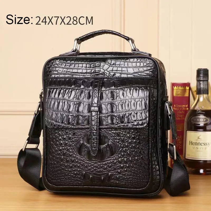 Dakar Crocodile Embossed Men's Satchel