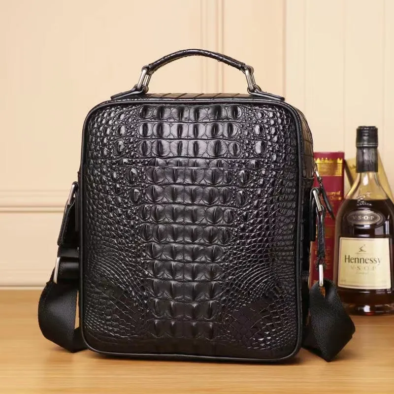 Dakar Crocodile Embossed Men's Satchel