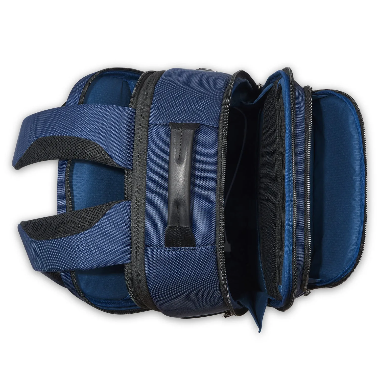 Delsey Wagram Compartment Backpack Laptop  17. 3 inch Navy Blue - 00119962002