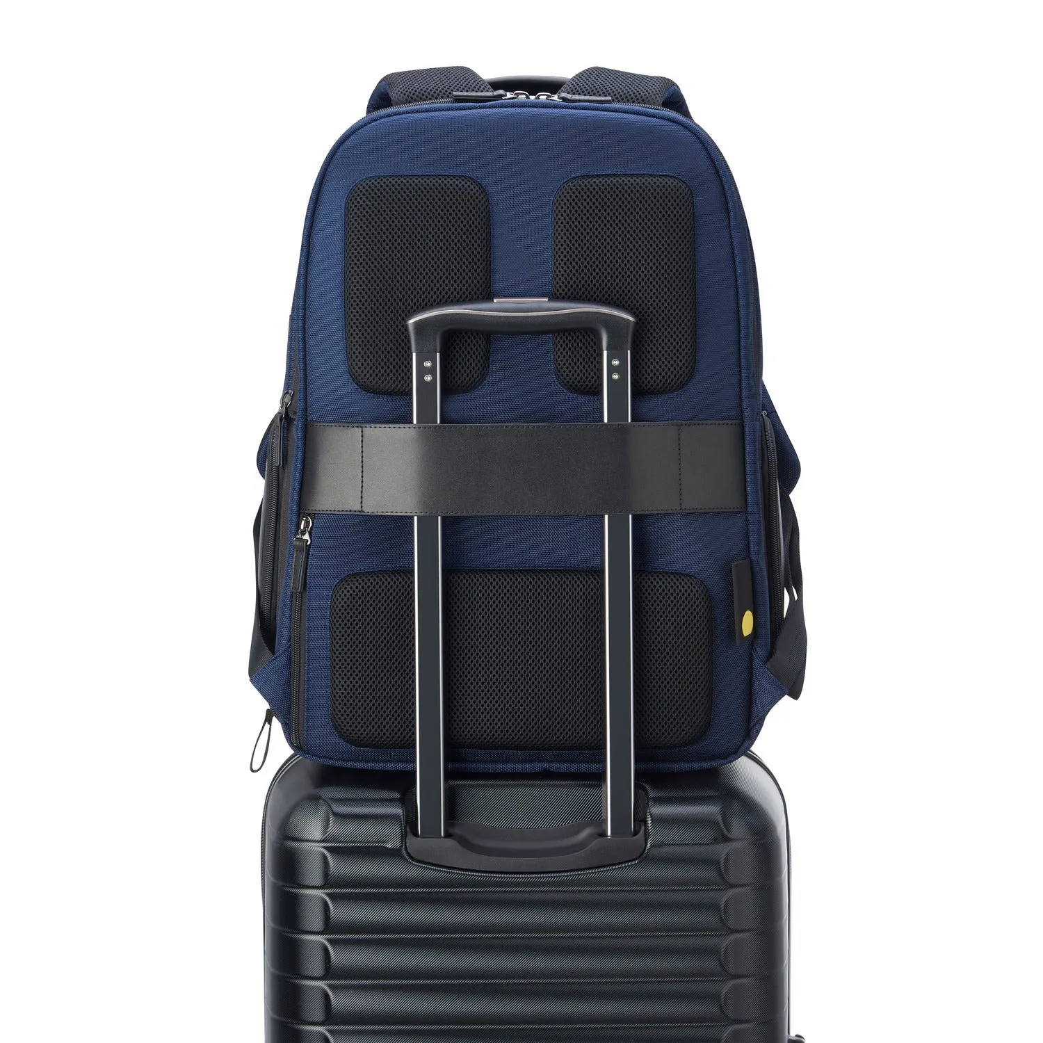 Delsey Wagram Compartment Backpack Laptop  17. 3 inch Navy Blue - 00119962002