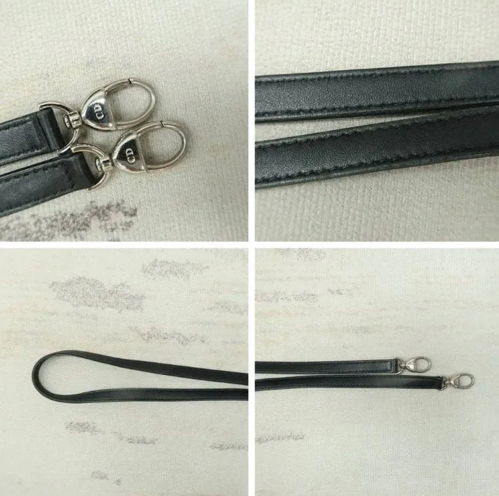 DIOR Medium Lady Black Lambskin Leather Satchel Bag