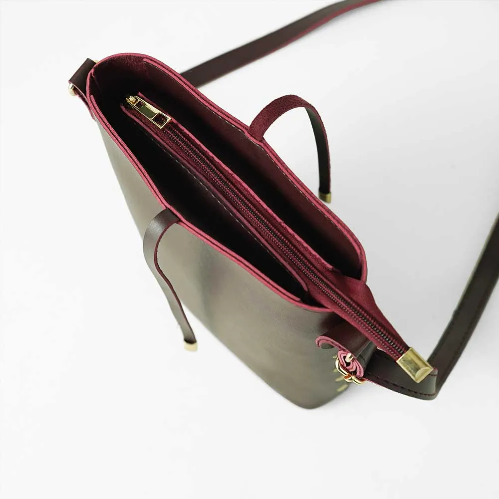 Dotted Bag Maroon (CL)
