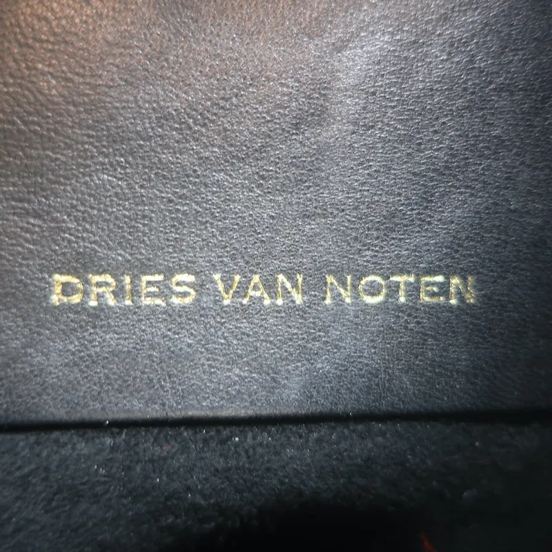 Dries Van Noten Envelope Clutch Gold Metallic Jacquard Bag