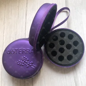 dōTERRA Embossed Purple Round Hardshell Case (holds 12 vials)