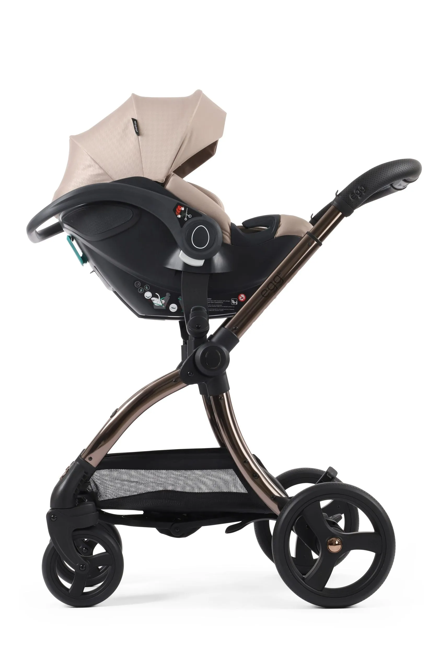 Egg 3 Car Seat Houndstooth Almond