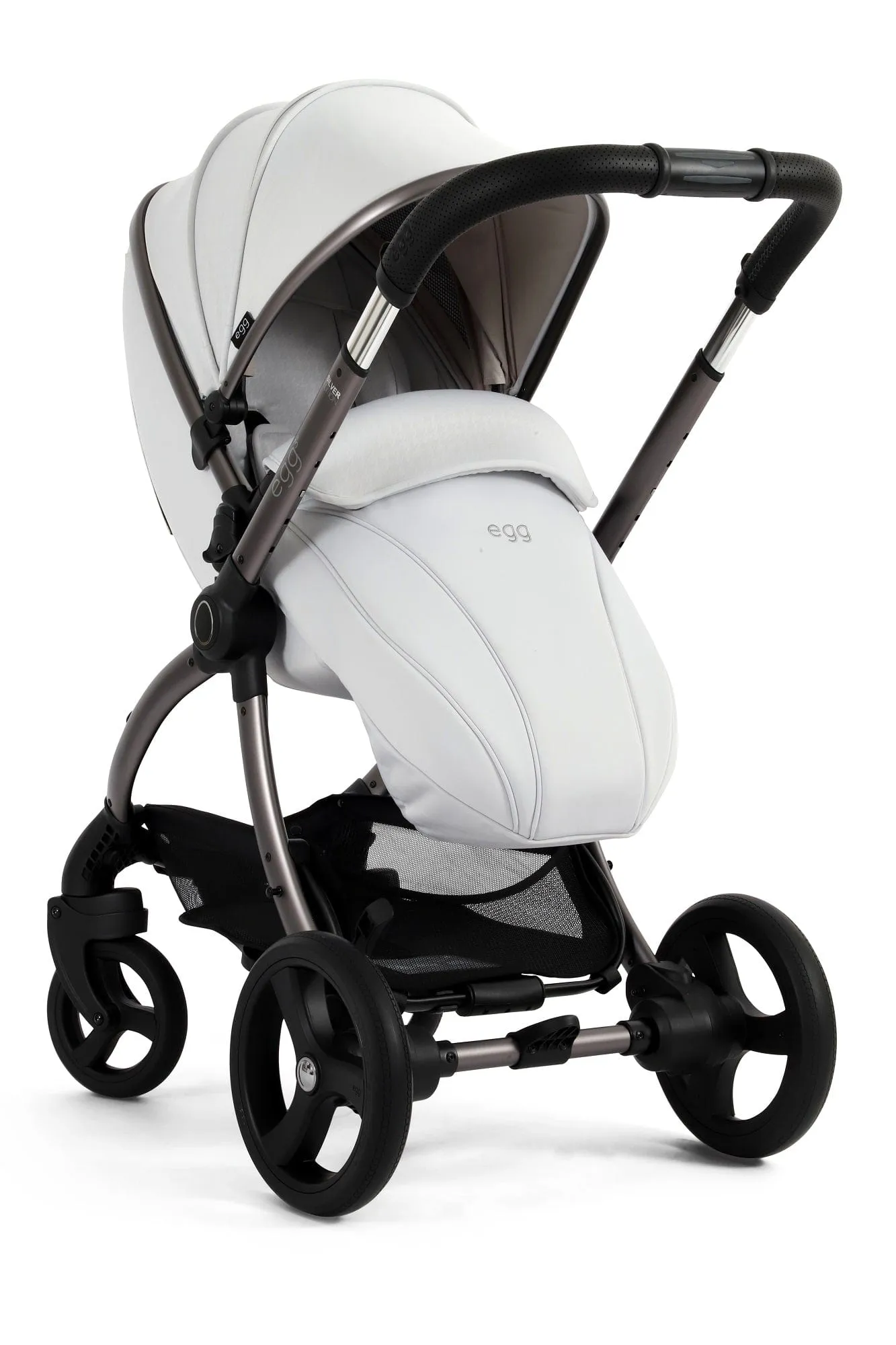 Egg 3 Luxury Shell i-Size Travel System - Houndstooth Silver