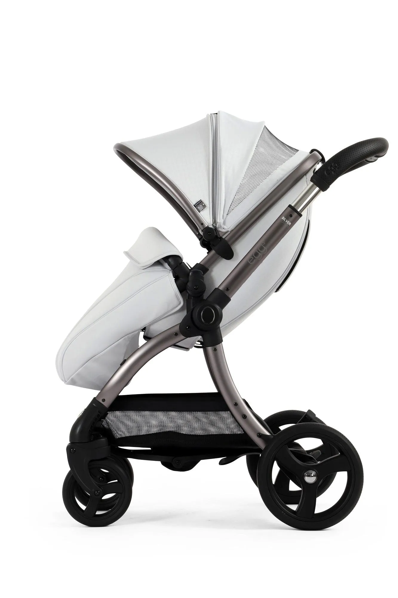 Egg 3 Luxury Shell i-Size Travel System - Houndstooth Silver