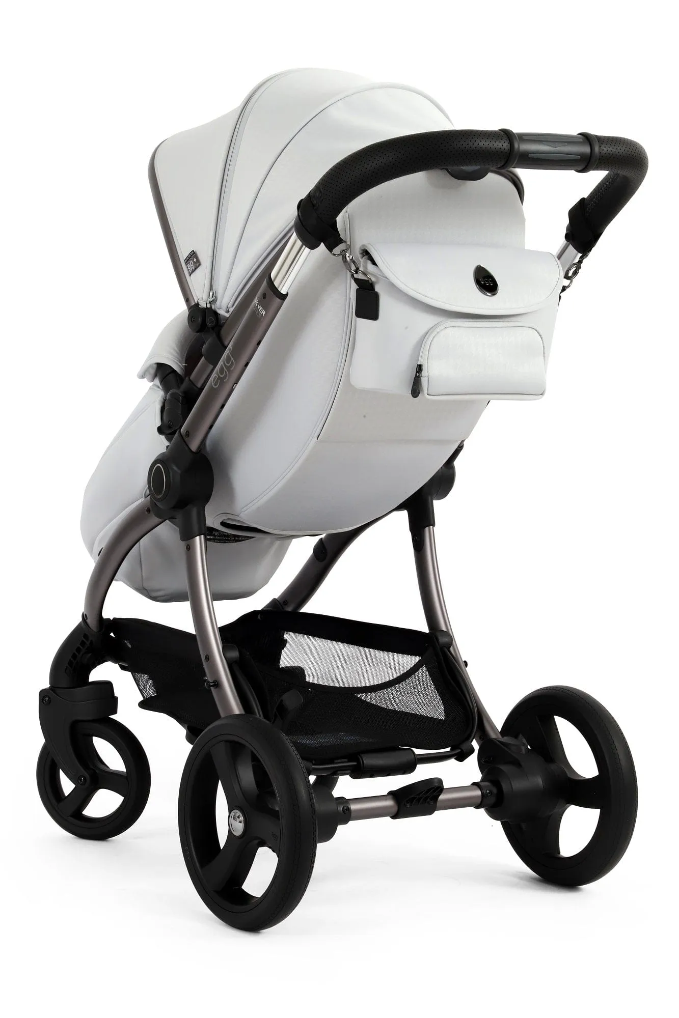 Egg 3 Luxury Shell i-Size Travel System - Houndstooth Silver