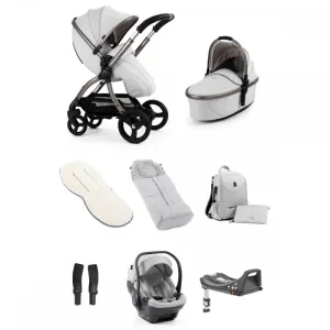 Egg 3 Luxury Shell i-Size Travel System - Houndstooth Silver