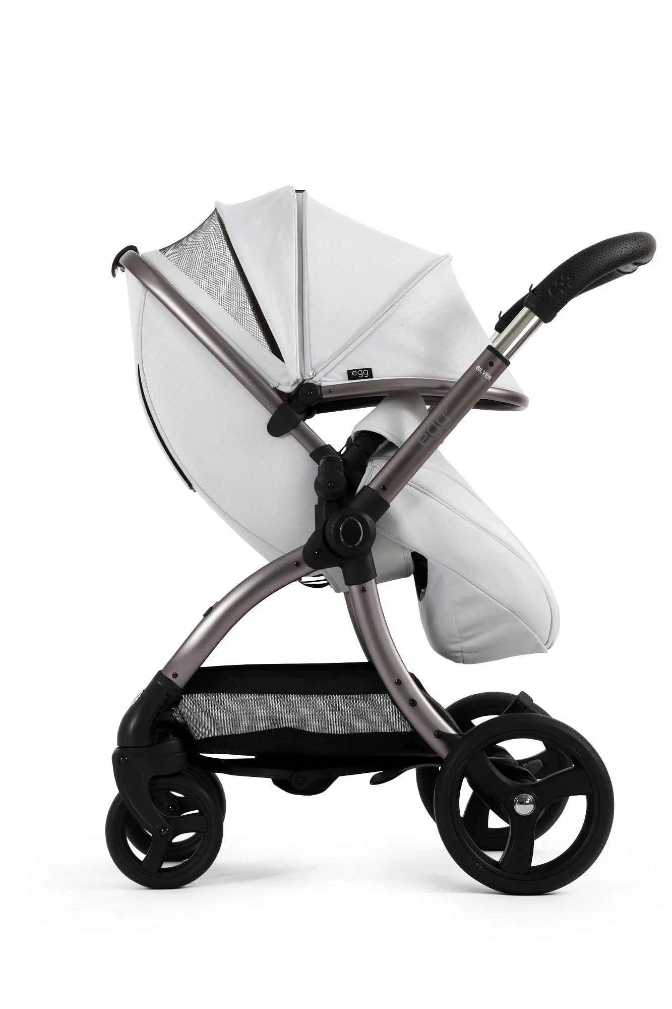 Egg 3 Luxury Shell i-Size Travel System - Houndstooth Silver