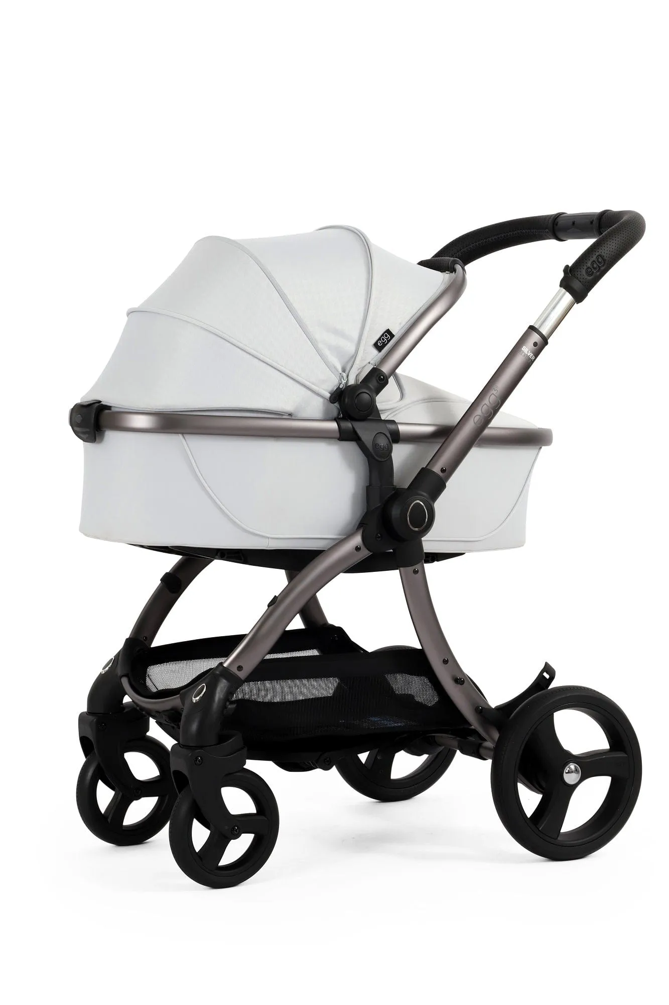 Egg 3 Luxury Shell i-Size Travel System - Houndstooth Silver