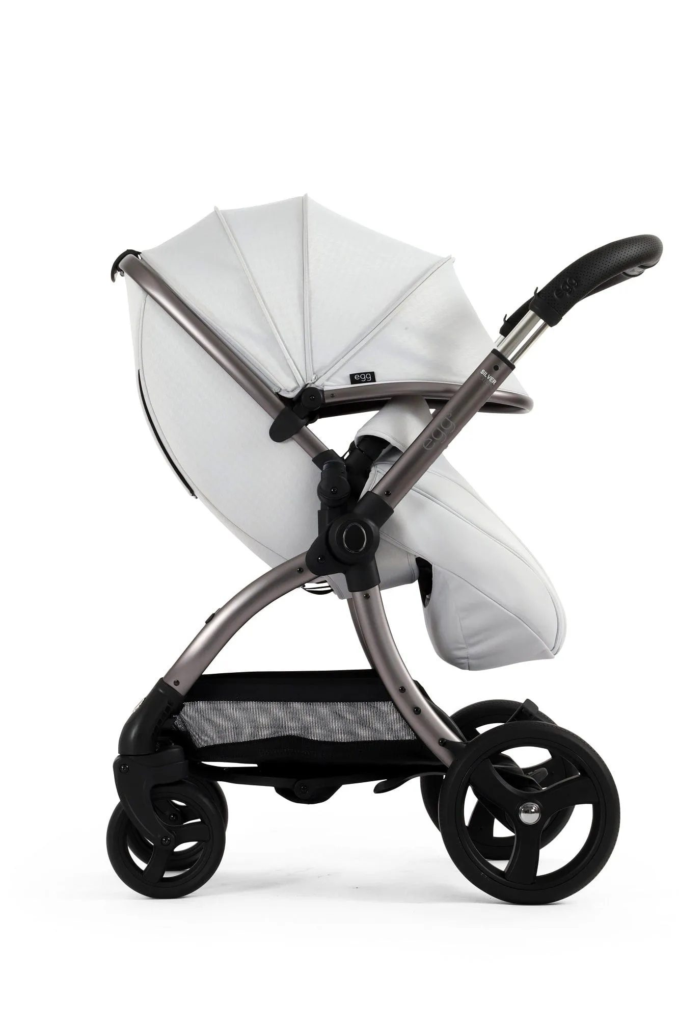 Egg 3 Luxury Shell i-Size Travel System - Houndstooth Silver