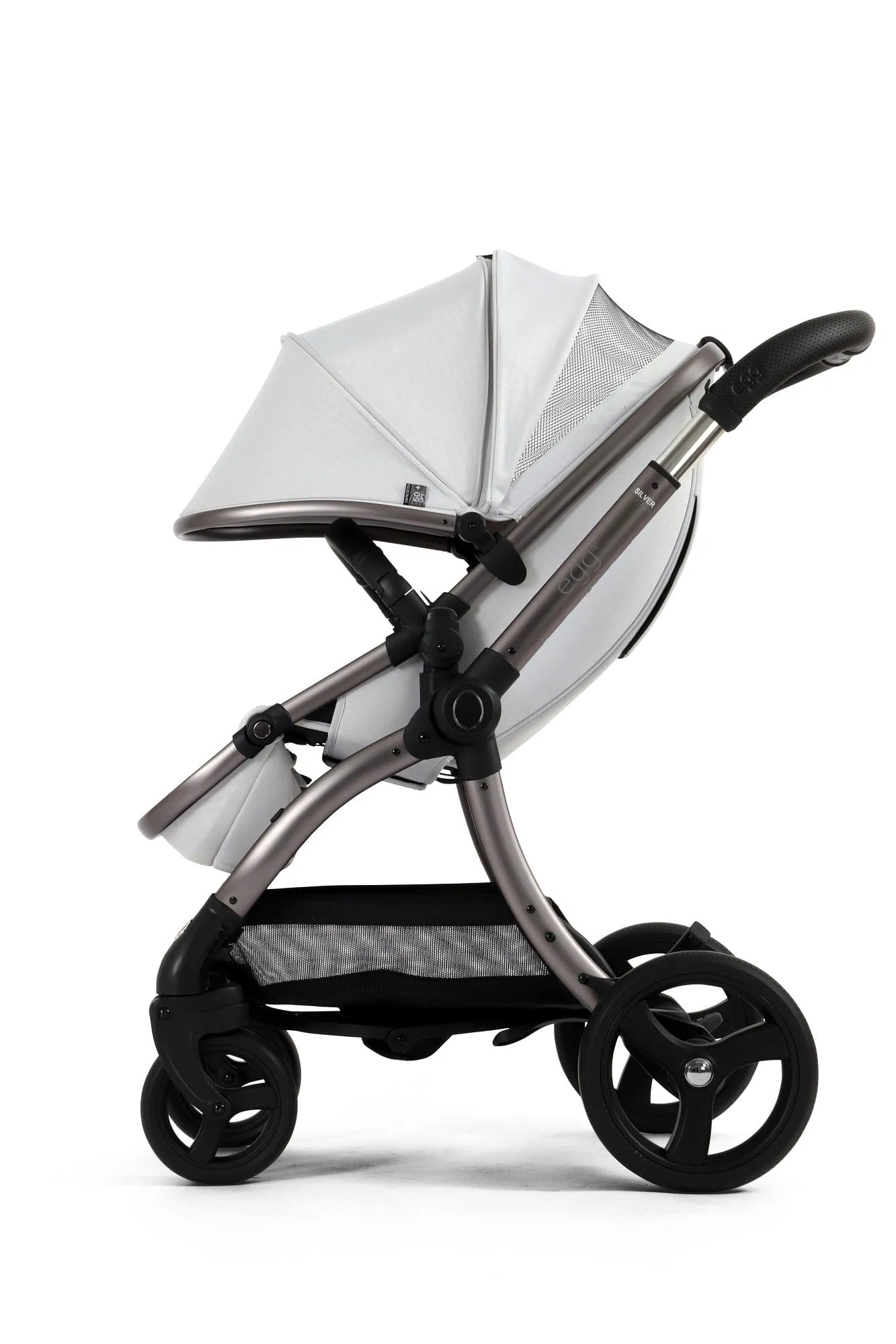 Egg 3 Luxury Shell i-Size Travel System - Houndstooth Silver