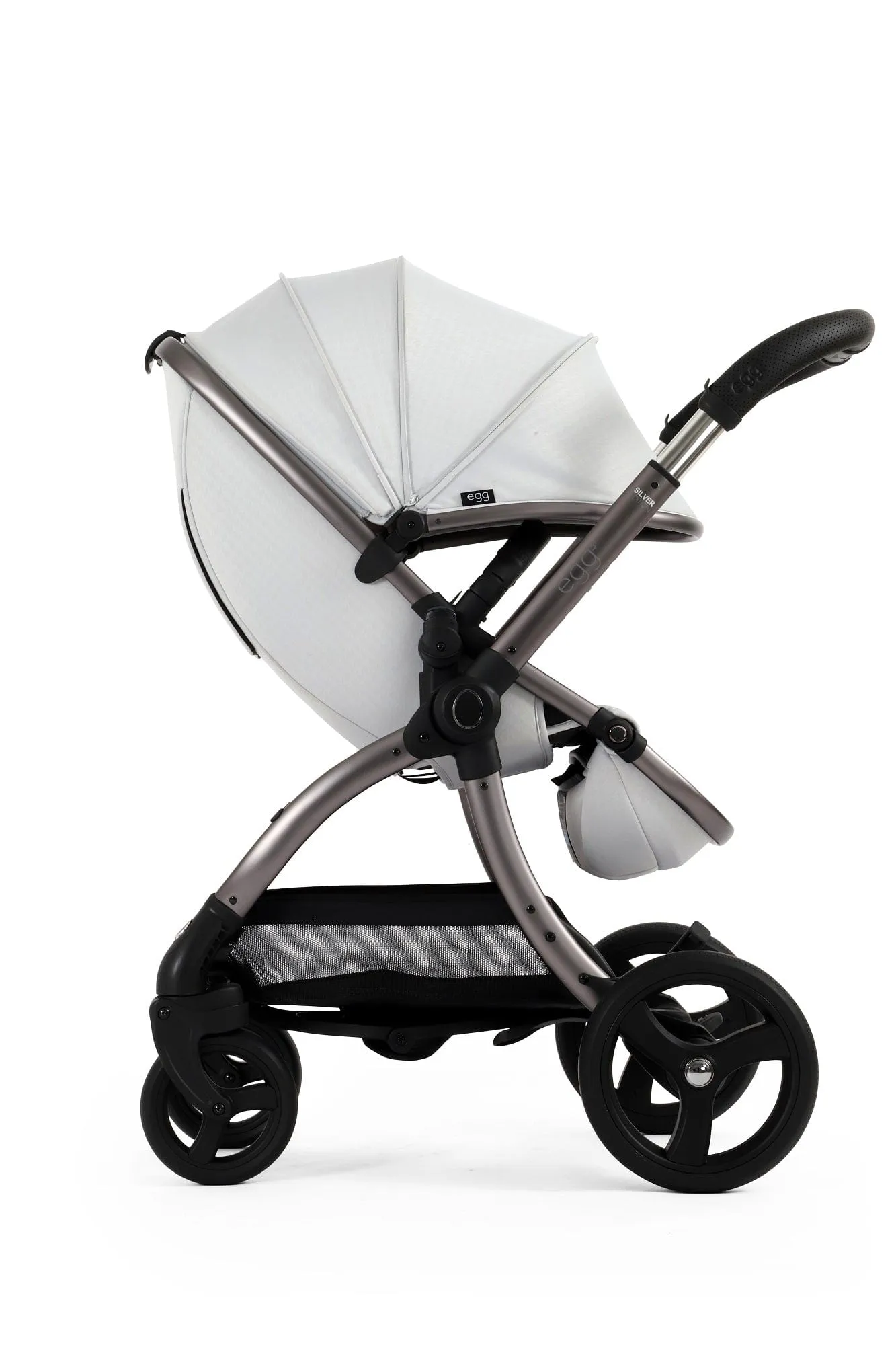 Egg 3 Luxury Shell i-Size Travel System - Houndstooth Silver
