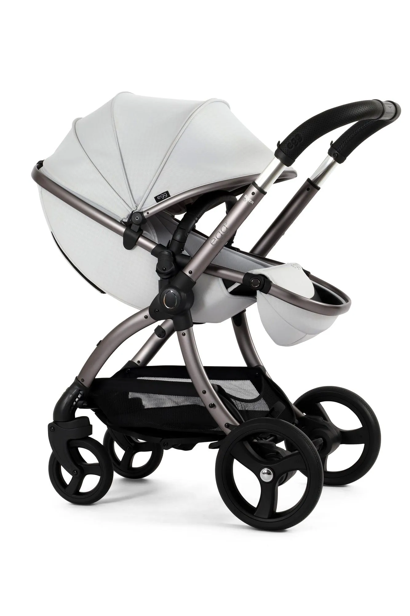 Egg 3 Luxury Shell i-Size Travel System - Houndstooth Silver