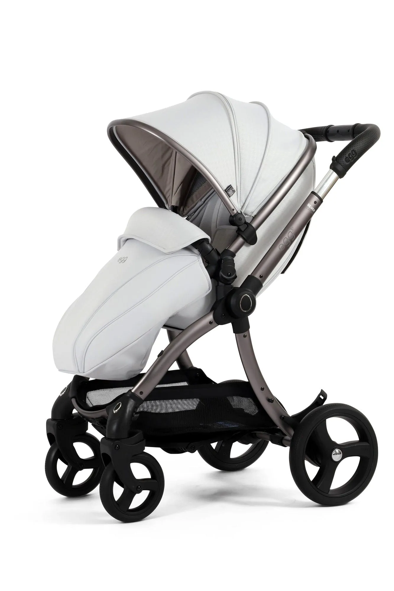 Egg 3 Luxury Shell i-Size Travel System - Houndstooth Silver