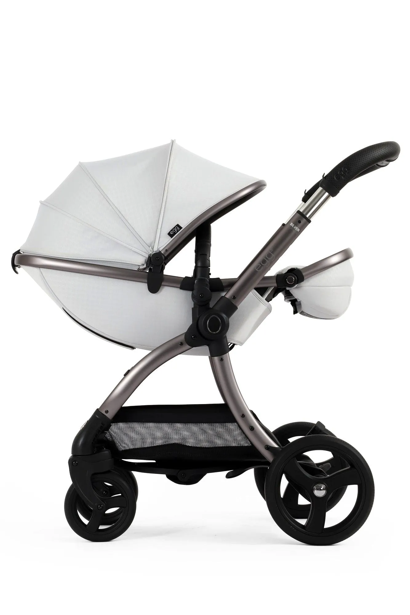 Egg 3 Luxury Shell i-Size Travel System - Houndstooth Silver