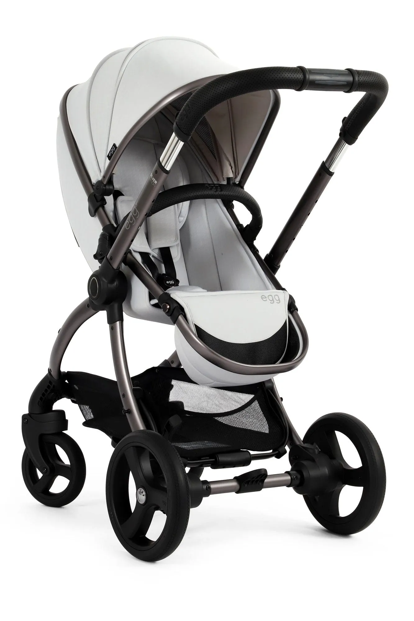 Egg 3 Luxury Shell i-Size Travel System - Houndstooth Silver