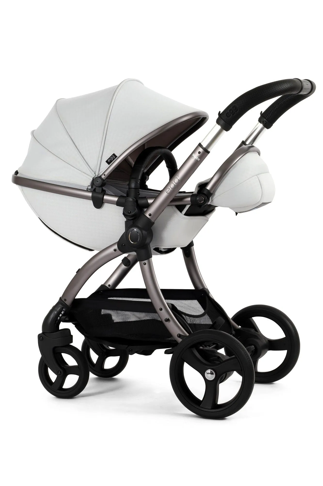 Egg 3 Luxury Shell i-Size Travel System - Houndstooth Silver
