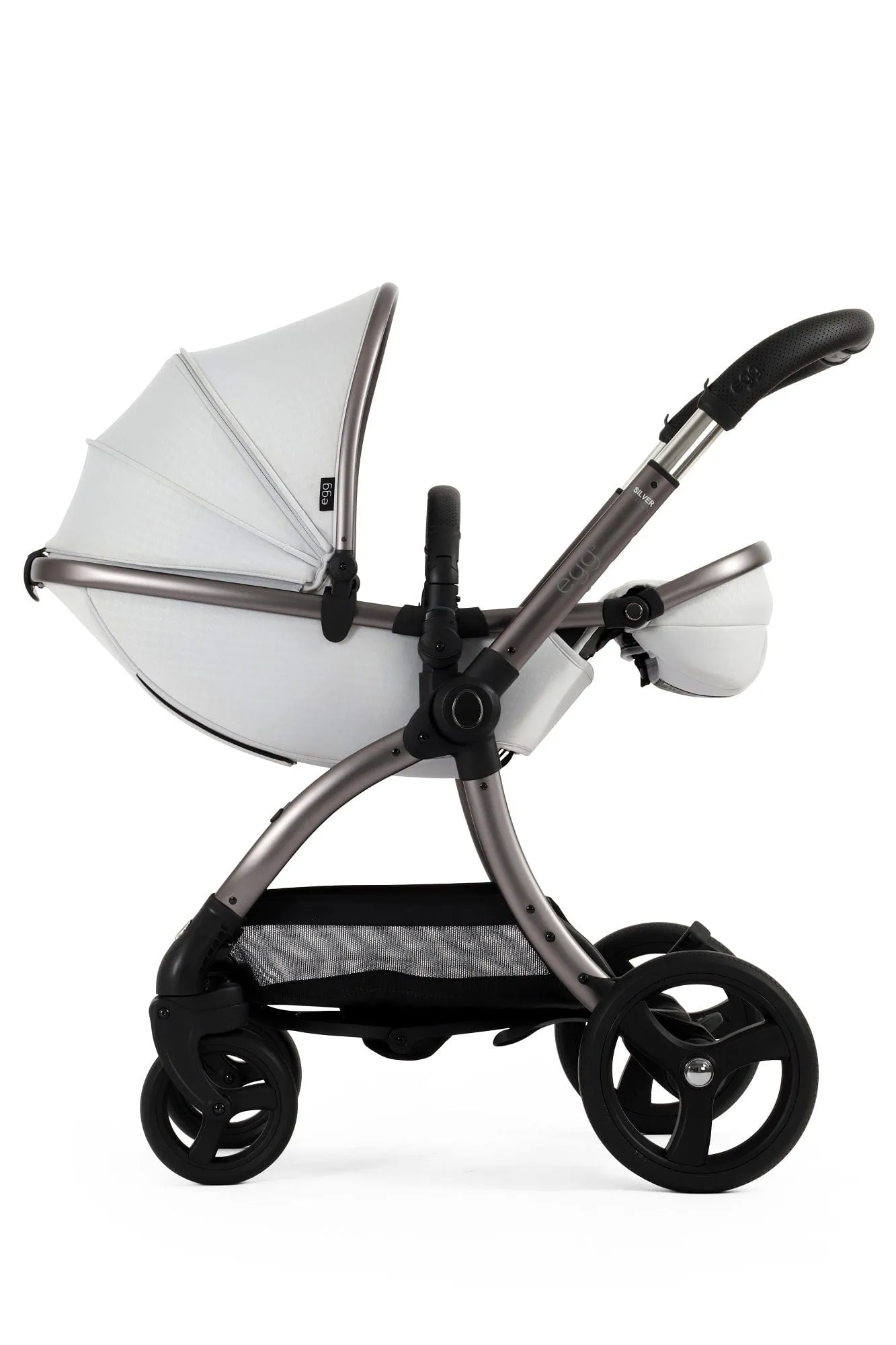 Egg 3 Luxury Shell i-Size Travel System - Houndstooth Silver