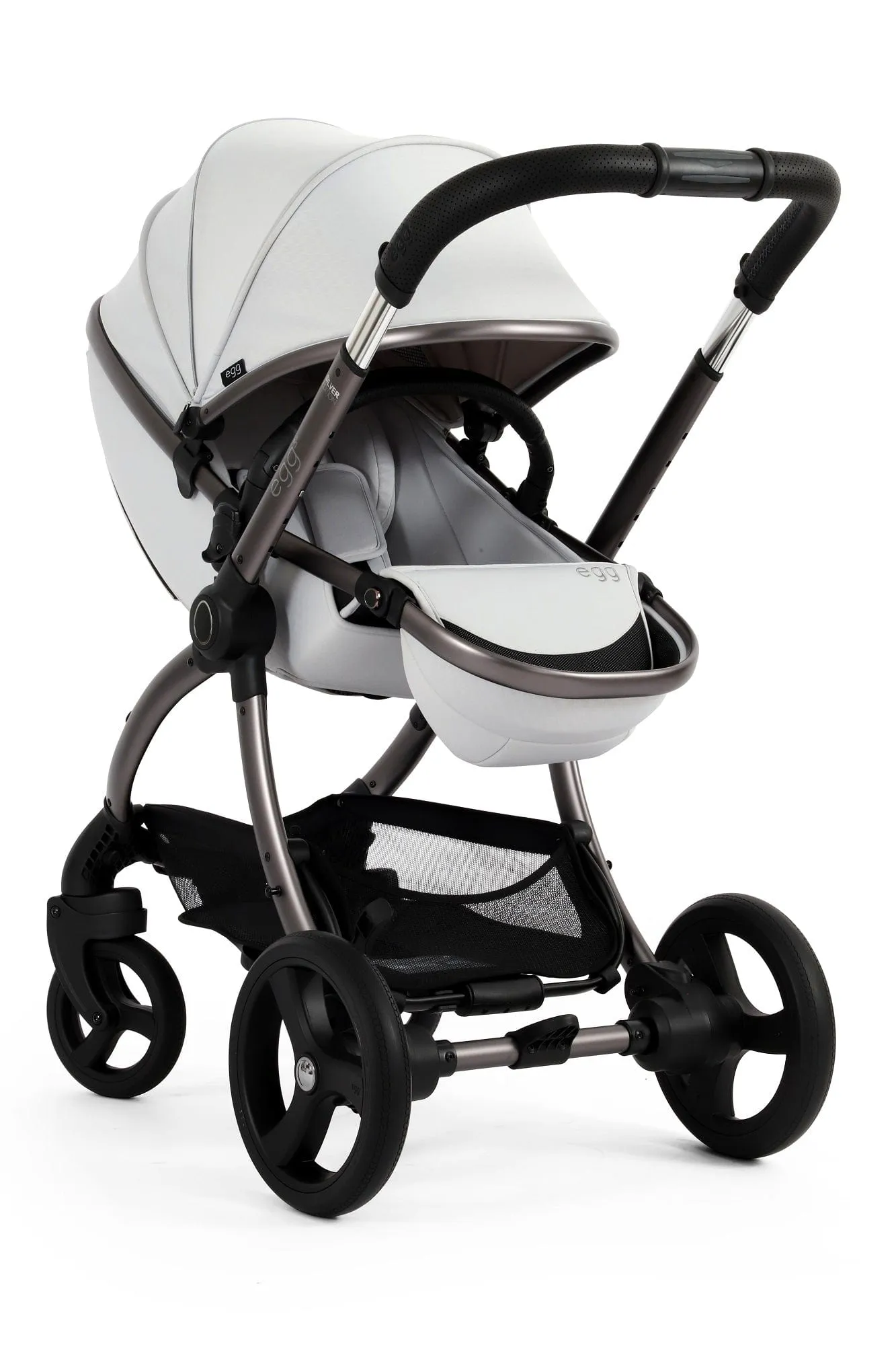 Egg 3 Luxury Shell i-Size Travel System - Houndstooth Silver