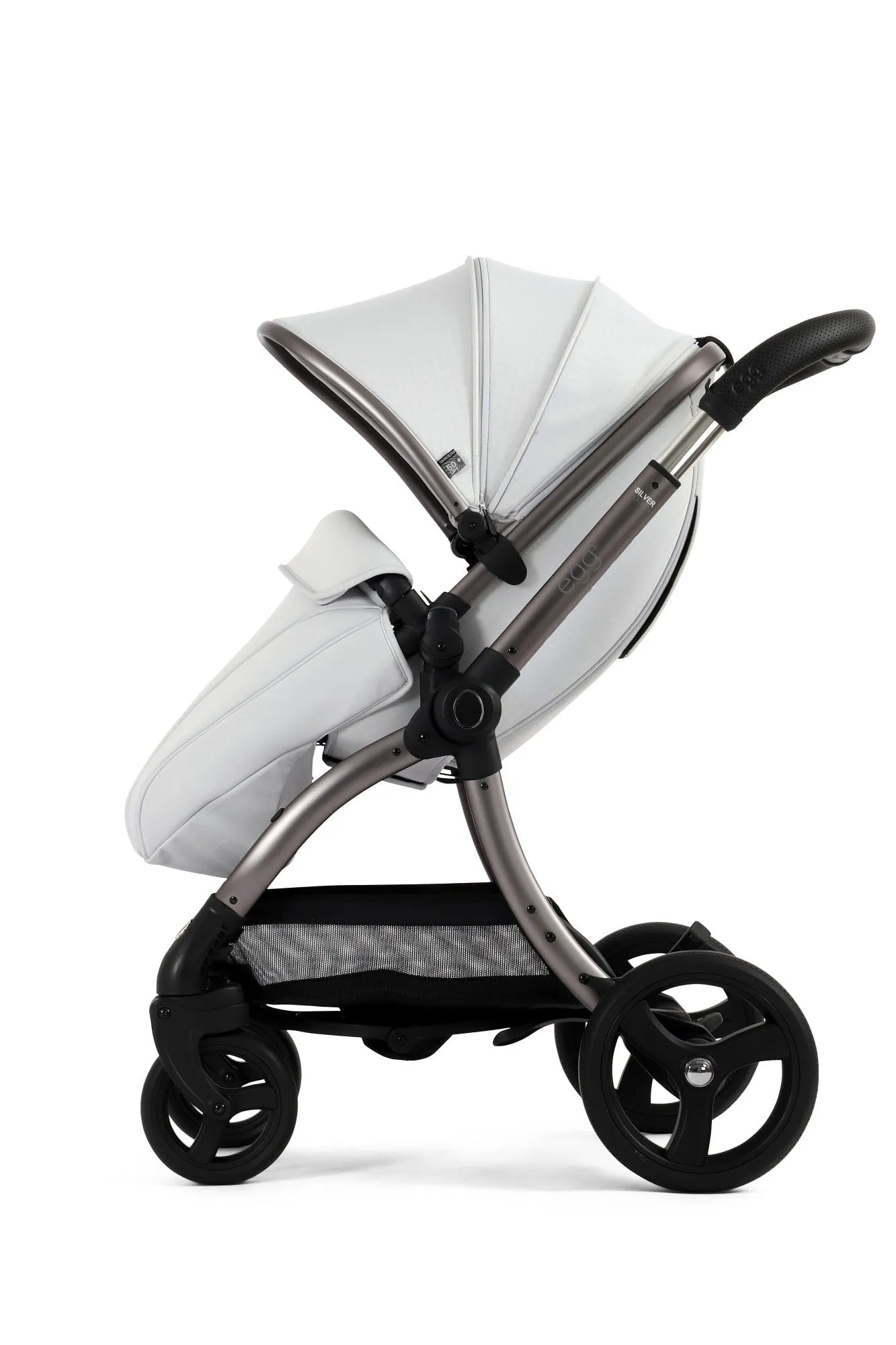 Egg 3 Luxury Shell i-Size Travel System - Houndstooth Silver