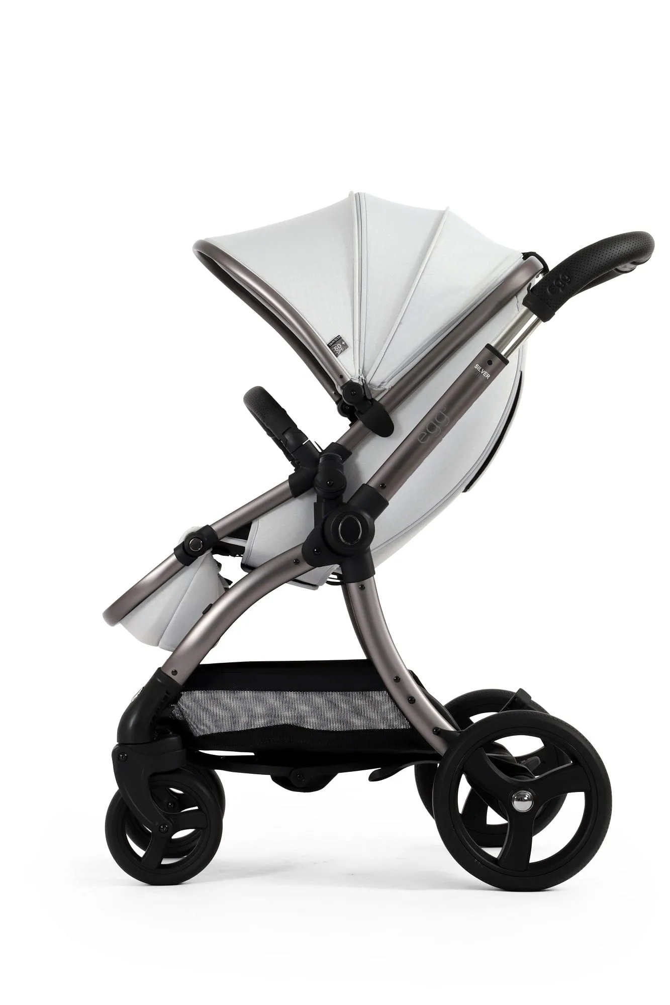 Egg 3 Luxury Shell i-Size Travel System - Houndstooth Silver