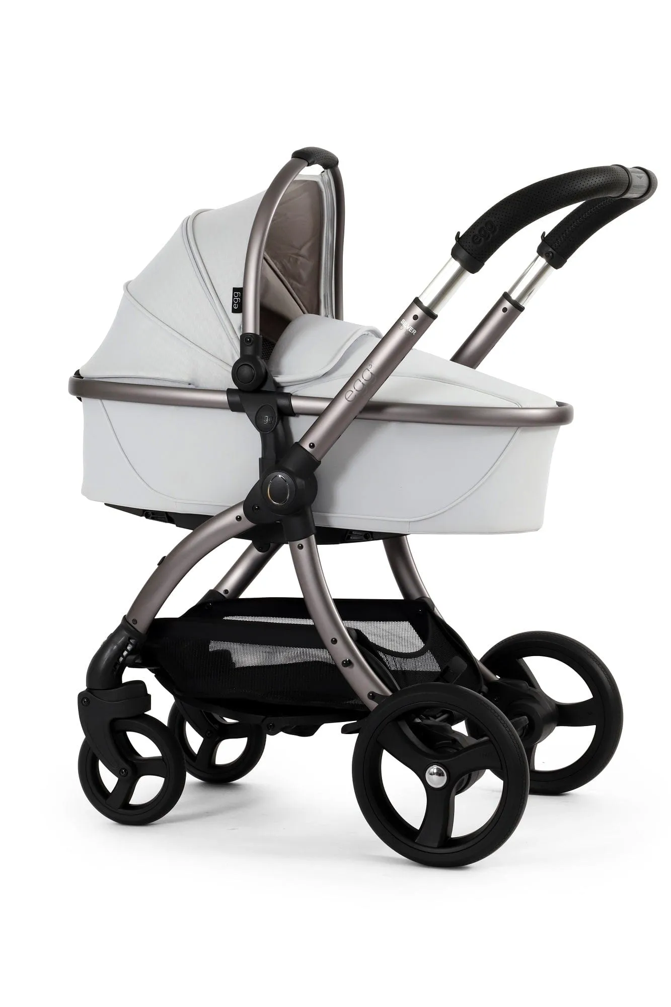 Egg 3 Luxury Shell i-Size Travel System - Houndstooth Silver