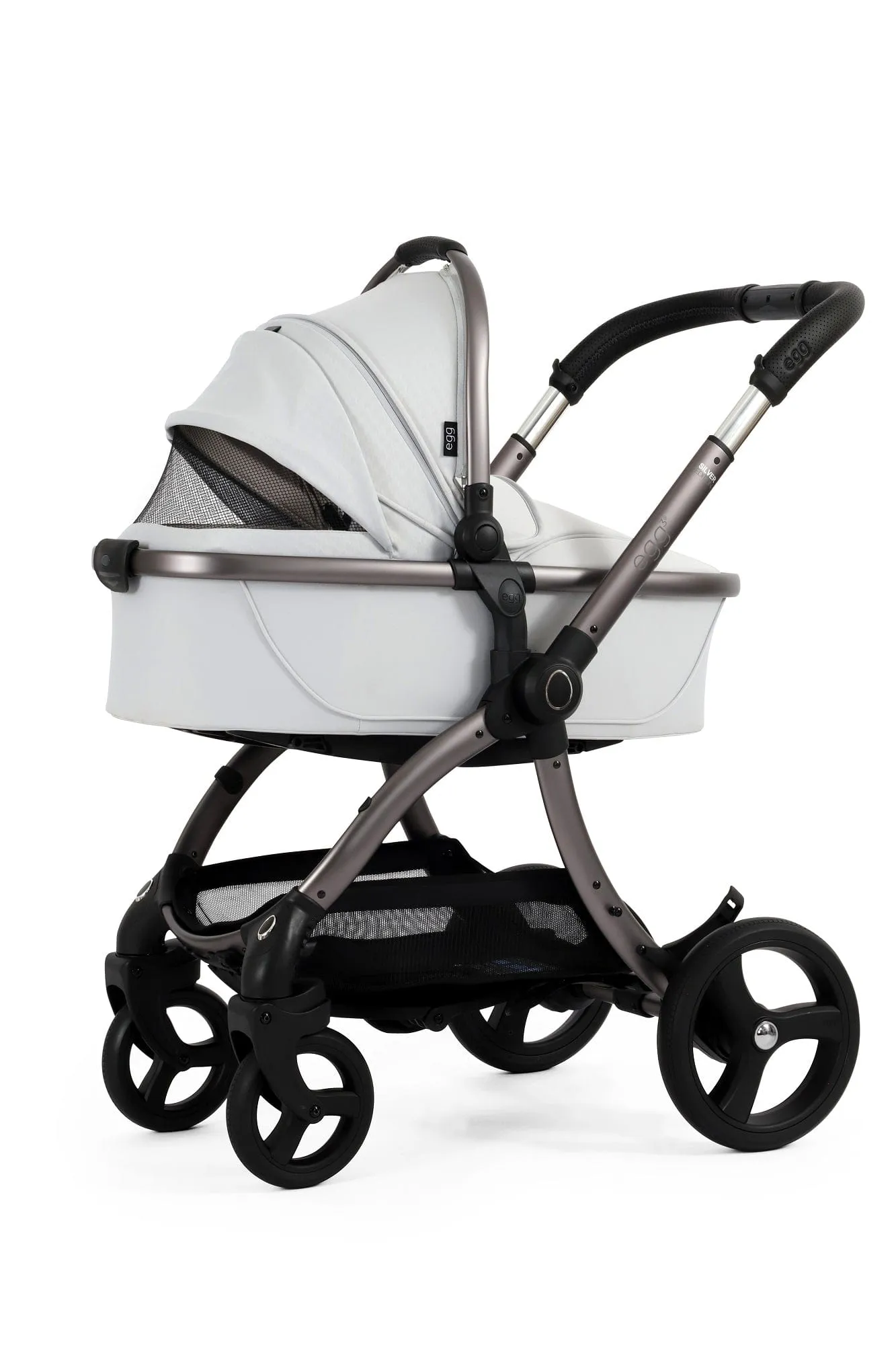 Egg 3 Luxury Shell i-Size Travel System - Houndstooth Silver