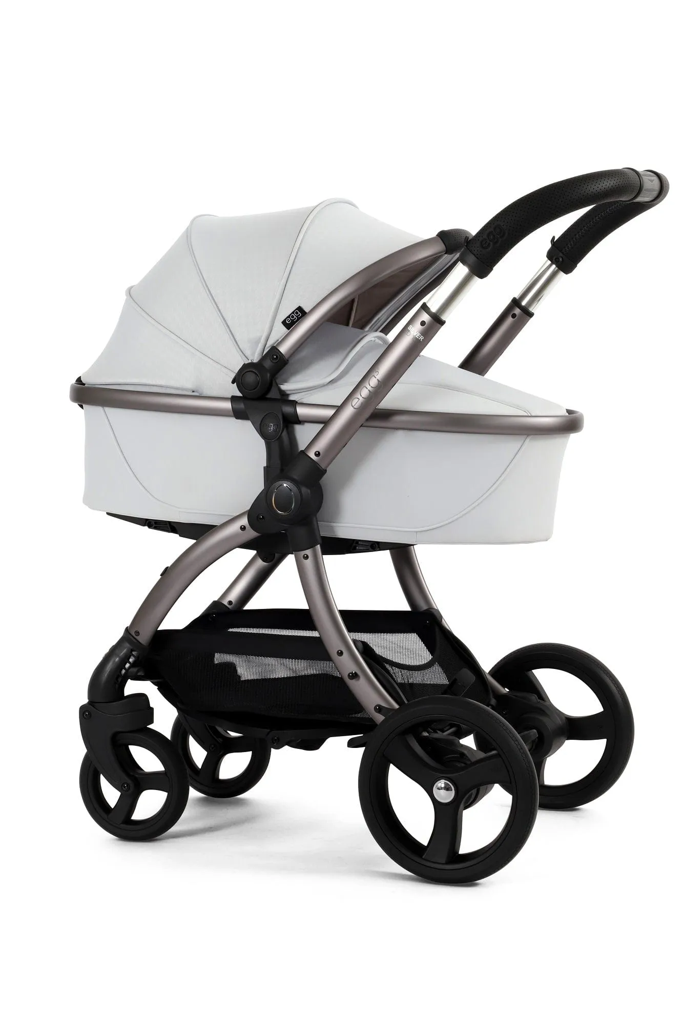 Egg 3 Luxury Shell i-Size Travel System - Houndstooth Silver