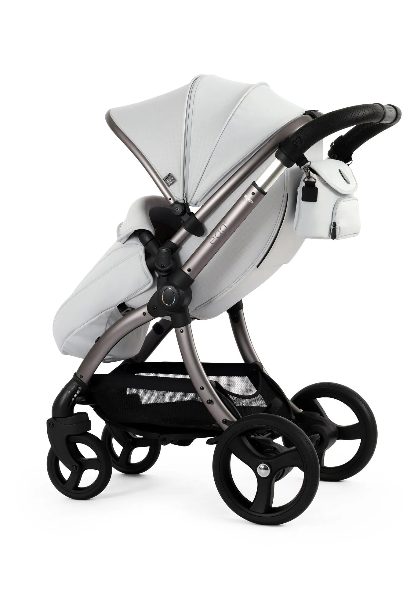 Egg 3 Luxury Shell i-Size Travel System - Houndstooth Silver