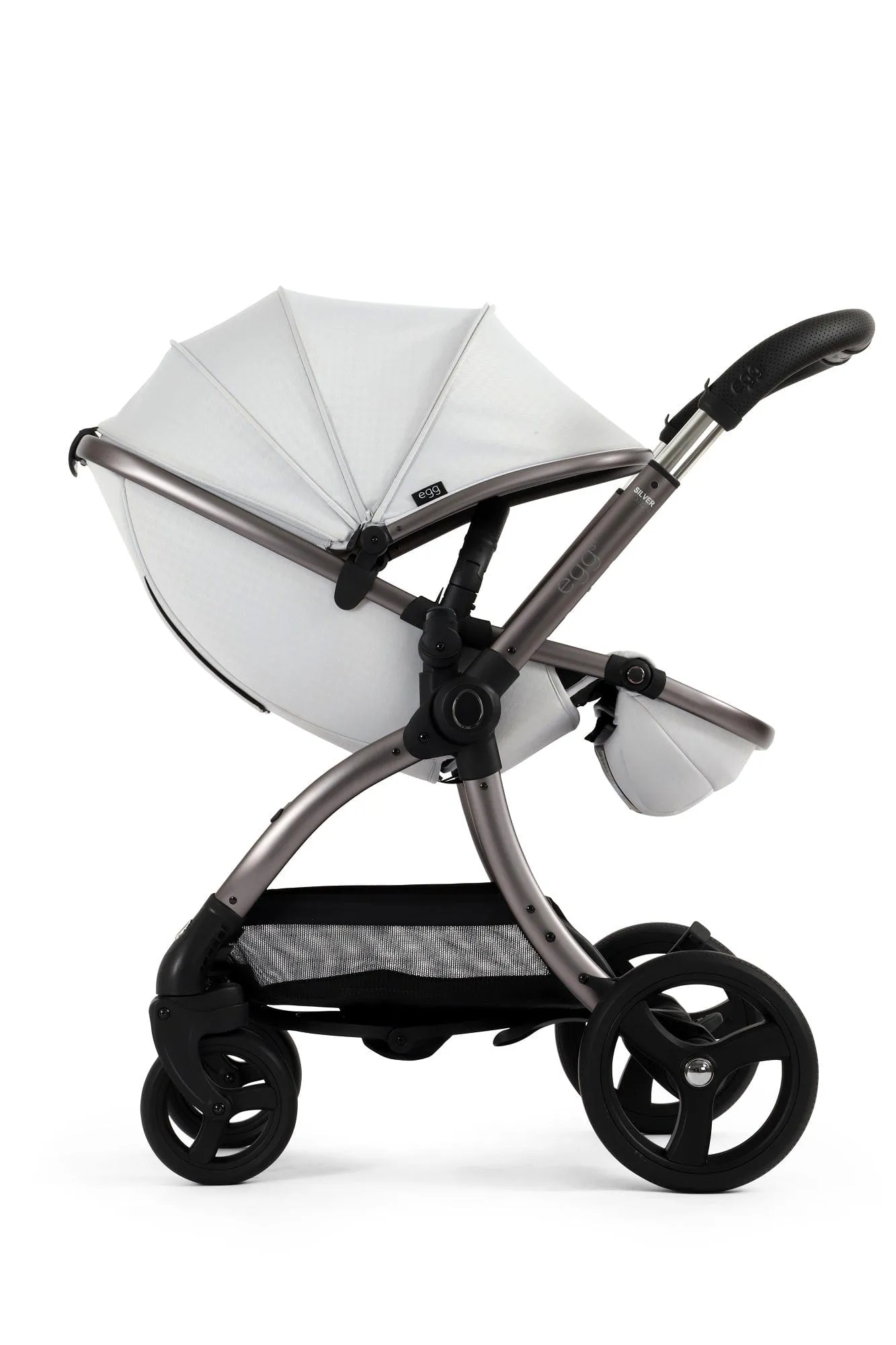 Egg 3 Luxury Shell i-Size Travel System - Houndstooth Silver