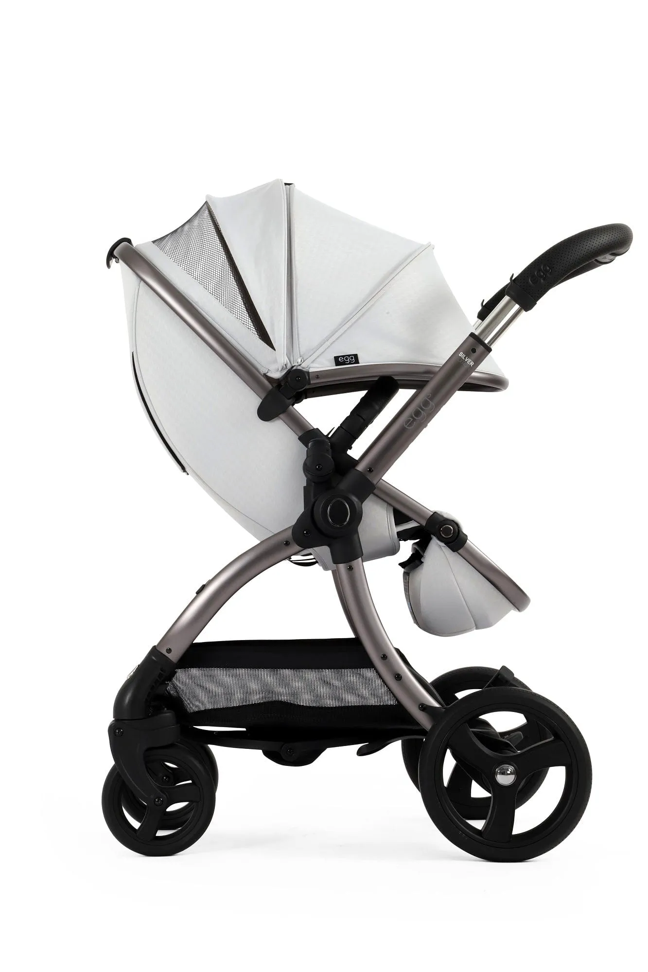 Egg 3 Luxury Shell i-Size Travel System - Houndstooth Silver