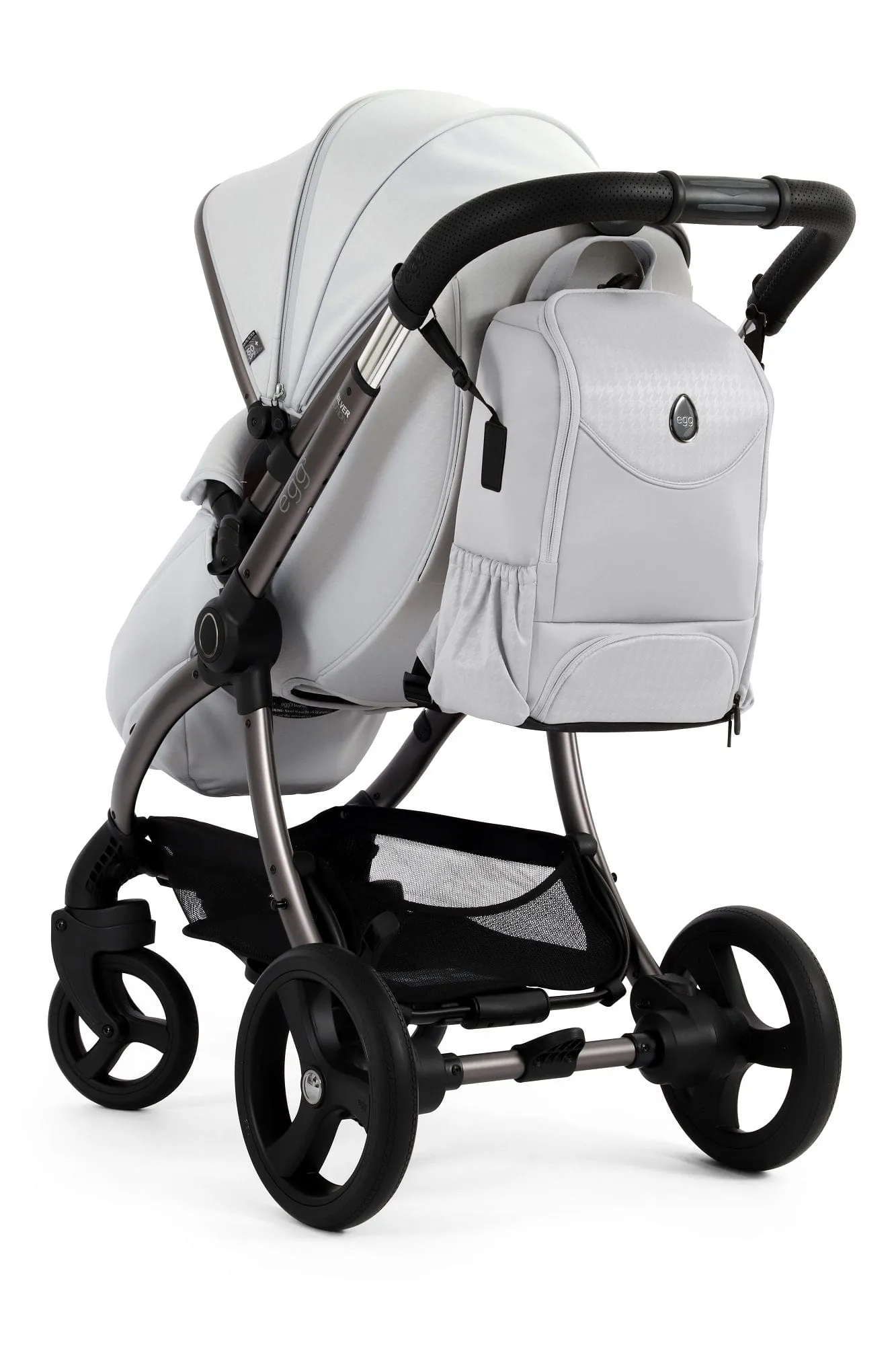 Egg 3 Luxury Shell i-Size Travel System - Houndstooth Silver