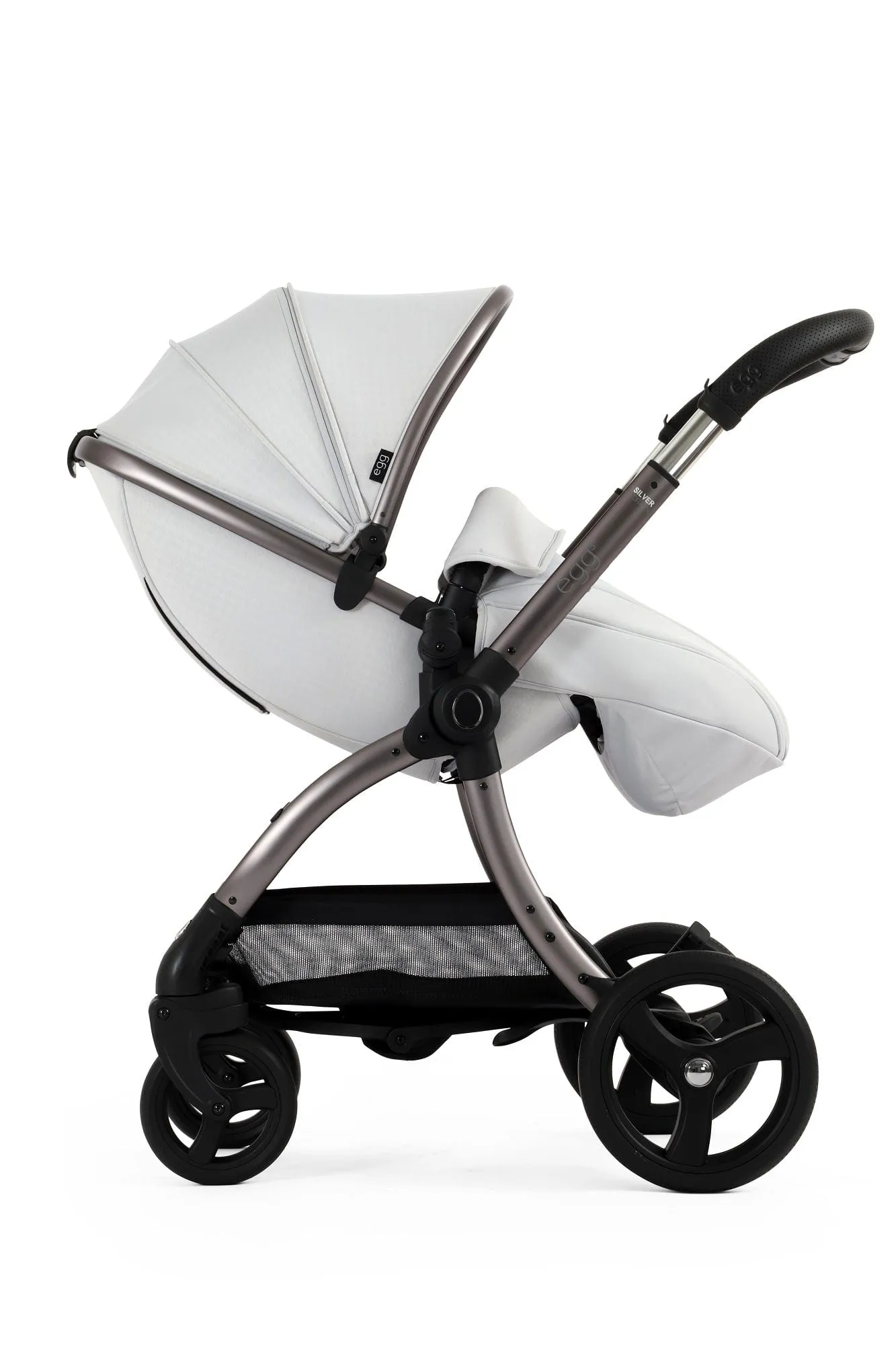 Egg 3 Luxury Shell i-Size Travel System - Houndstooth Silver