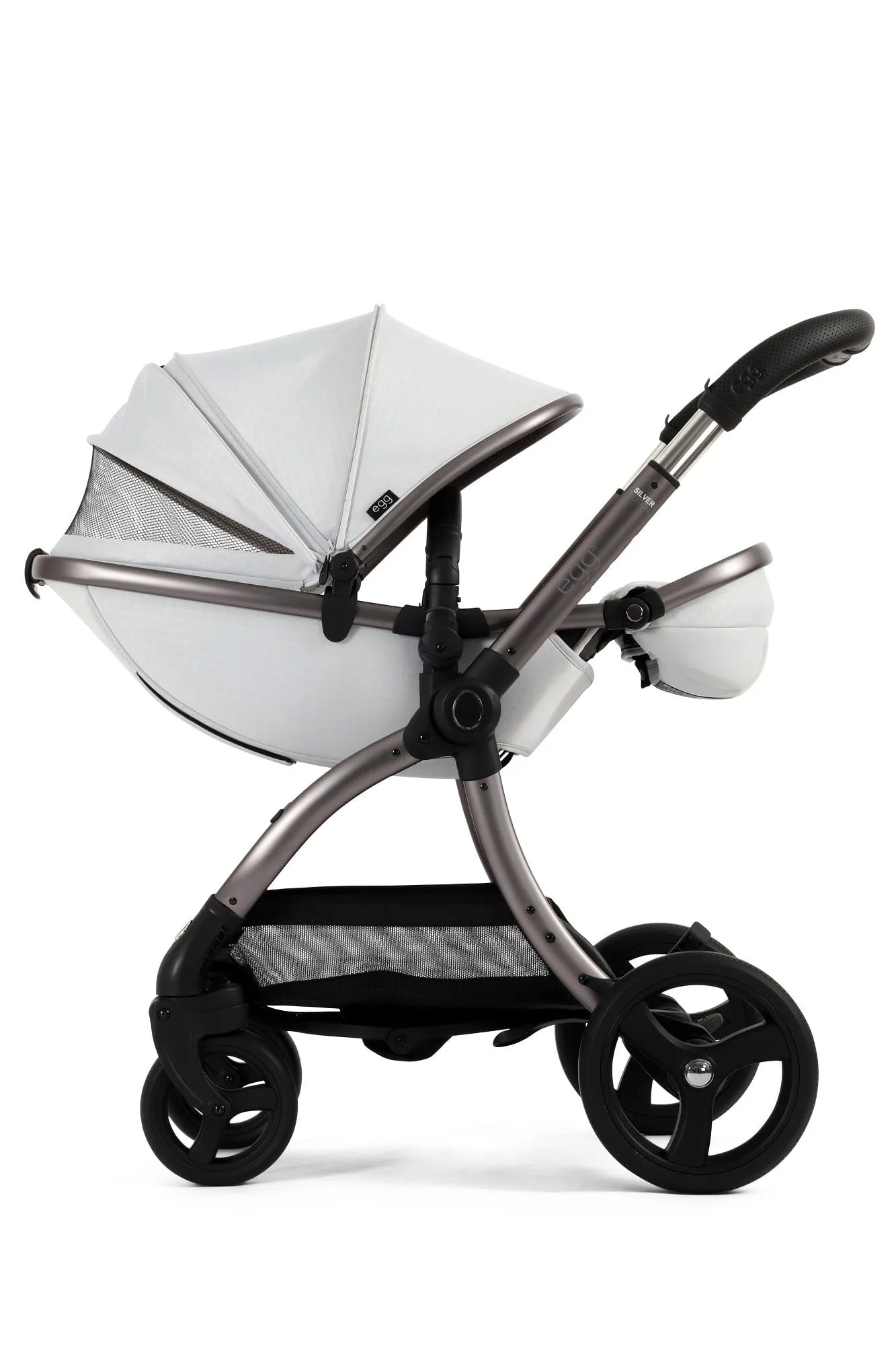 Egg 3 Luxury Shell i-Size Travel System - Houndstooth Silver