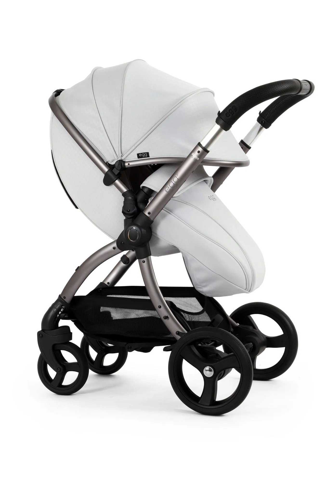 Egg 3 Luxury Shell i-Size Travel System - Houndstooth Silver