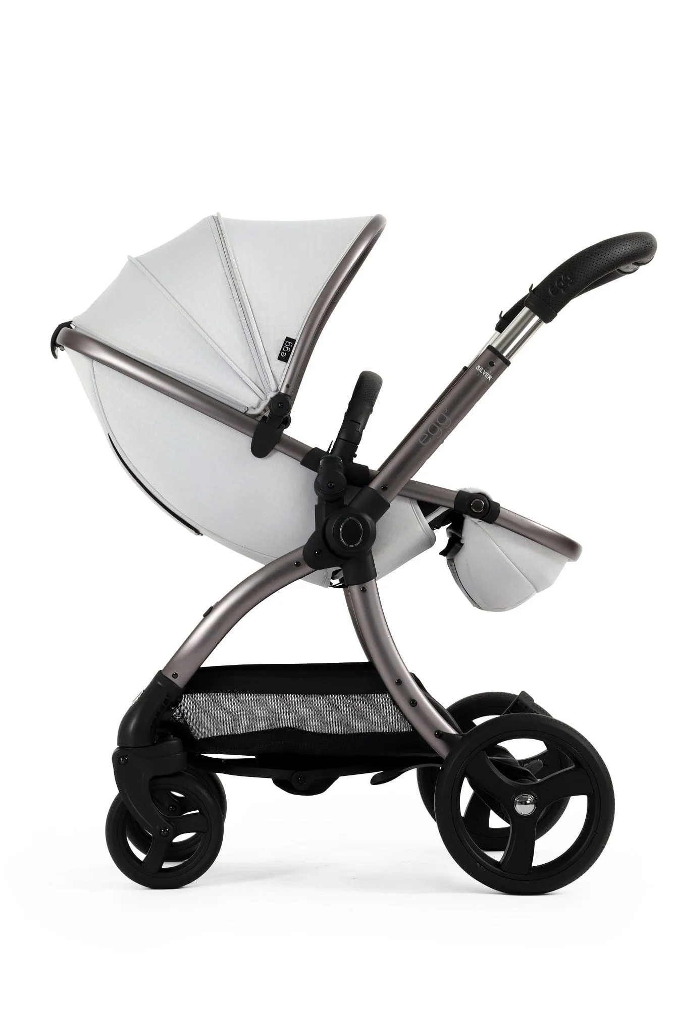 Egg 3 Luxury Shell i-Size Travel System - Houndstooth Silver