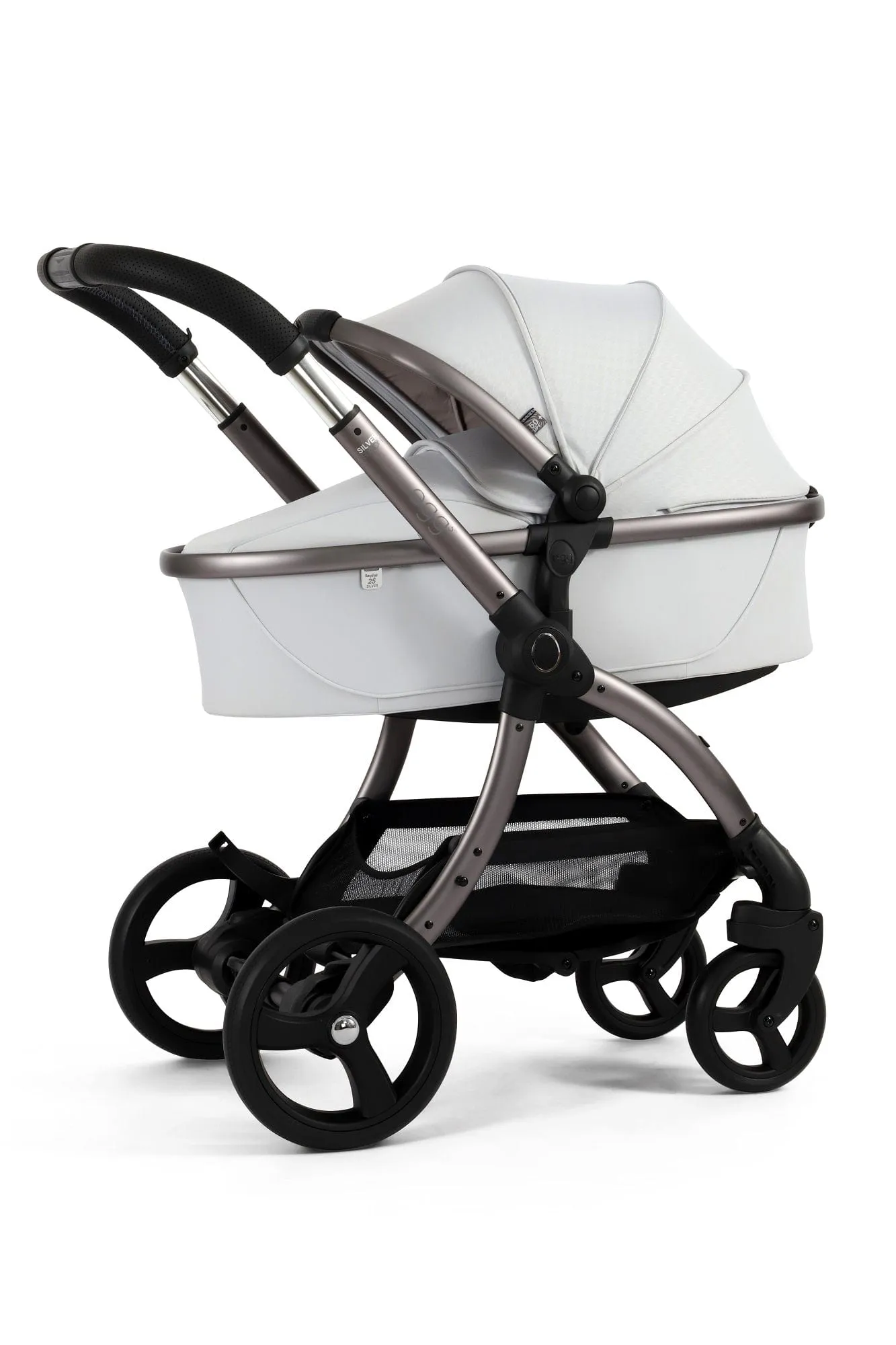 Egg 3 Luxury Shell i-Size Travel System - Houndstooth Silver
