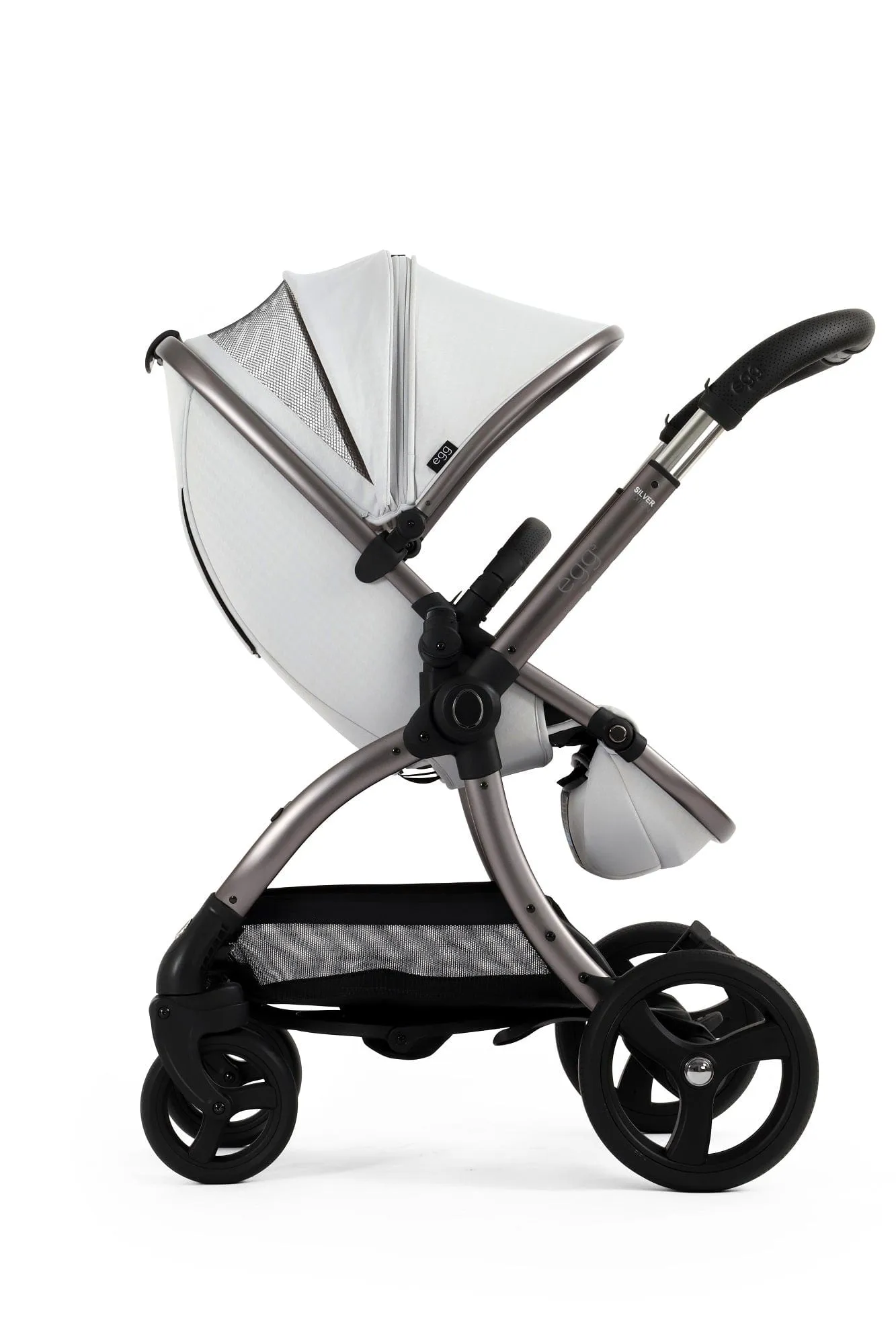 Egg 3 Luxury Shell i-Size Travel System - Houndstooth Silver