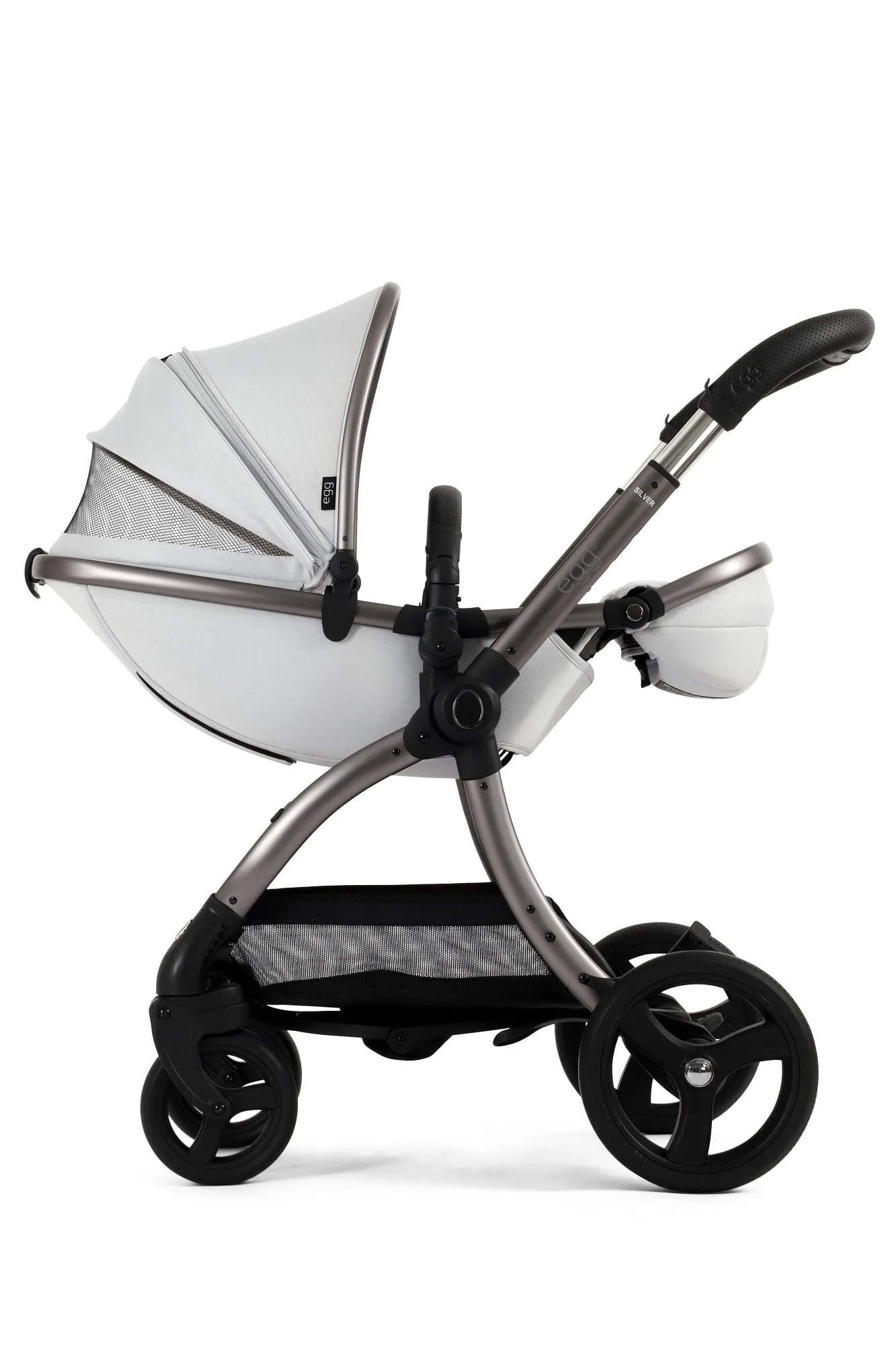 Egg 3 Luxury Shell i-Size Travel System - Houndstooth Silver