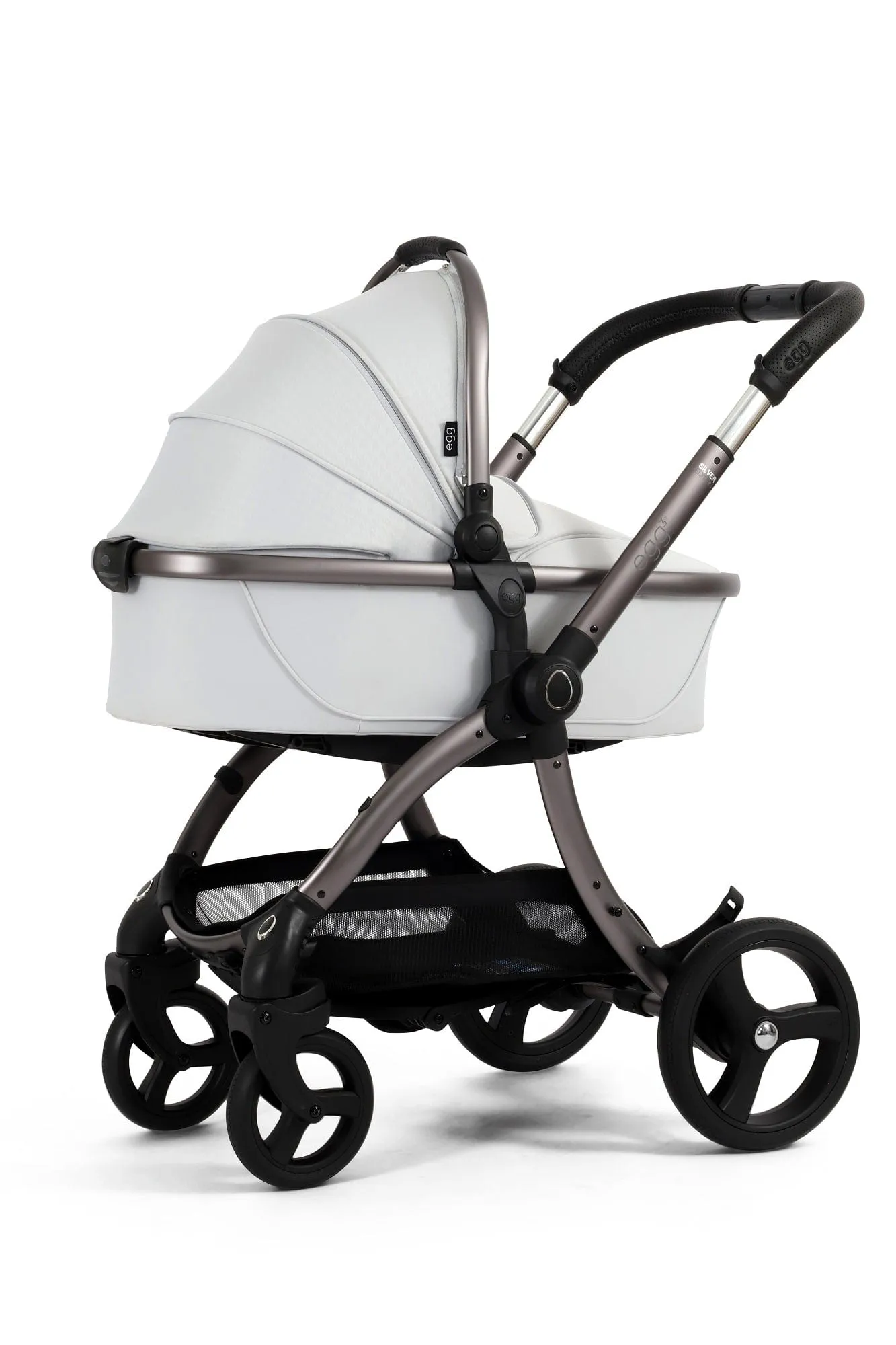 Egg 3 Luxury Shell i-Size Travel System - Houndstooth Silver