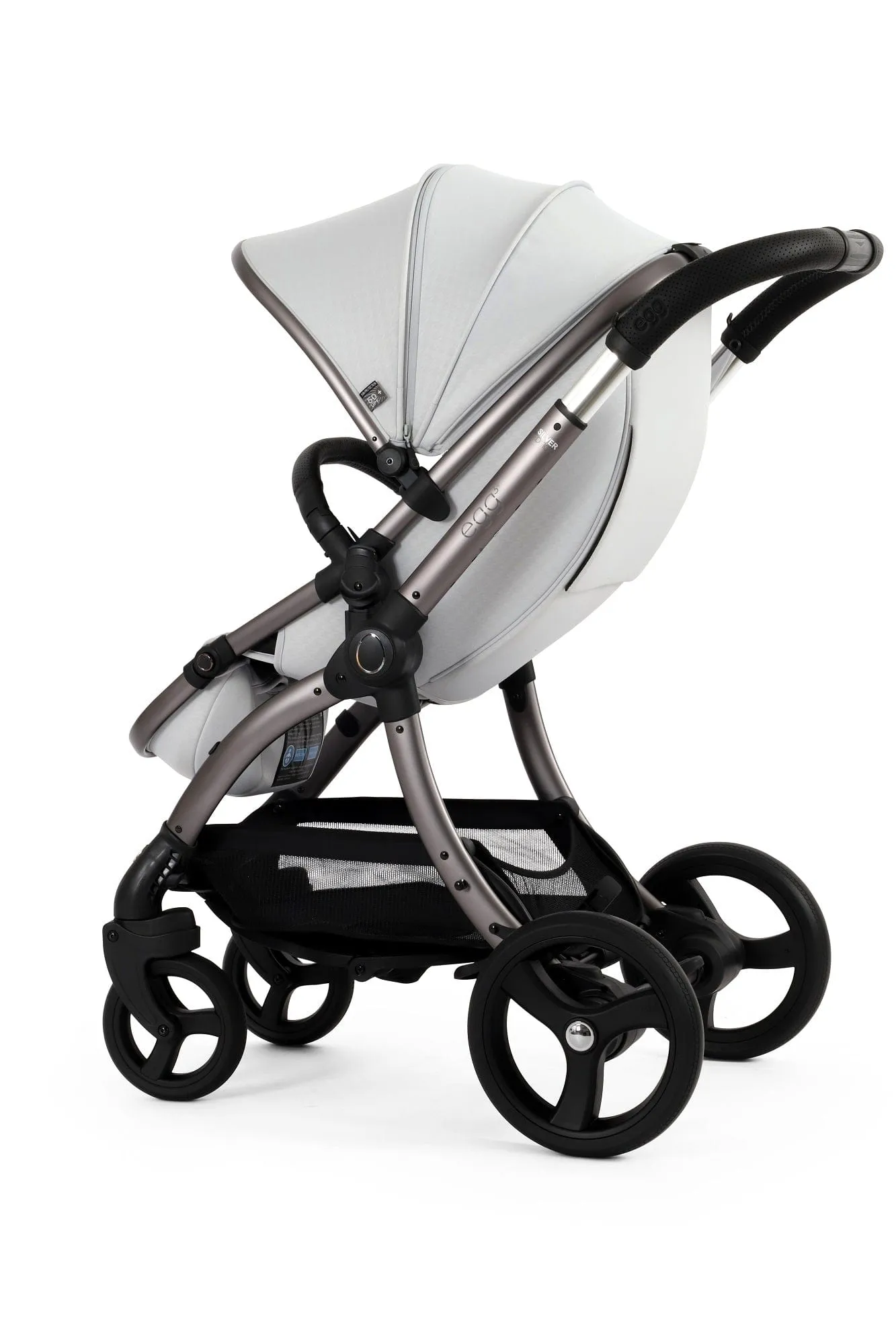 Egg 3 Luxury Shell i-Size Travel System - Houndstooth Silver
