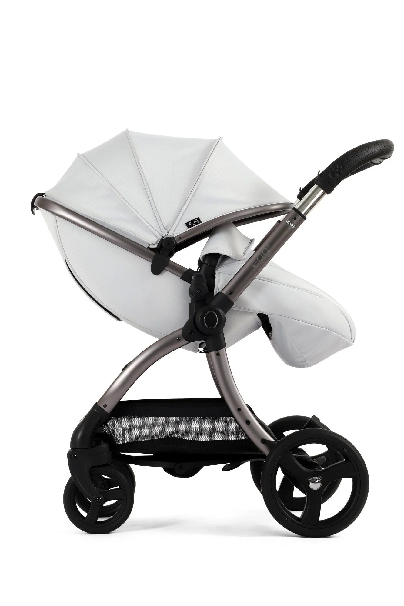 Egg 3 Luxury Shell i-Size Travel System - Houndstooth Silver