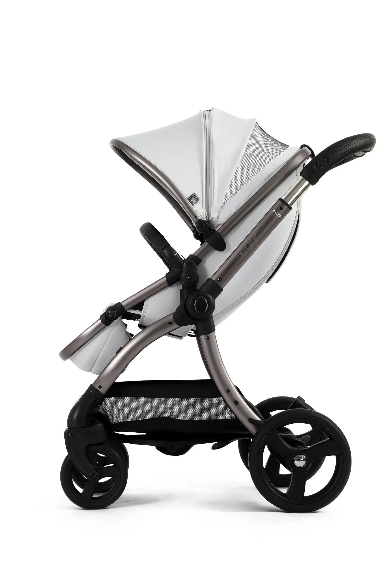 Egg 3 Luxury Shell i-Size Travel System - Houndstooth Silver