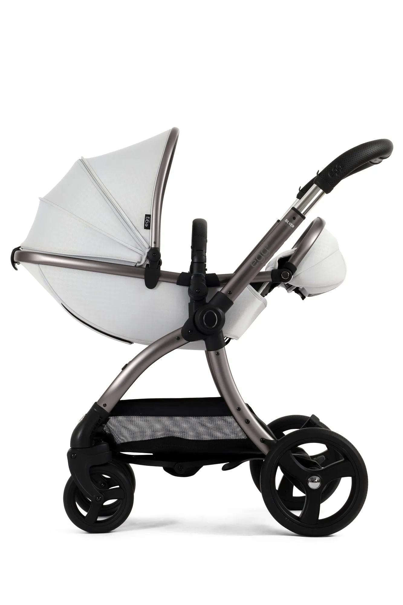 Egg 3 Luxury Shell i-Size Travel System - Houndstooth Silver